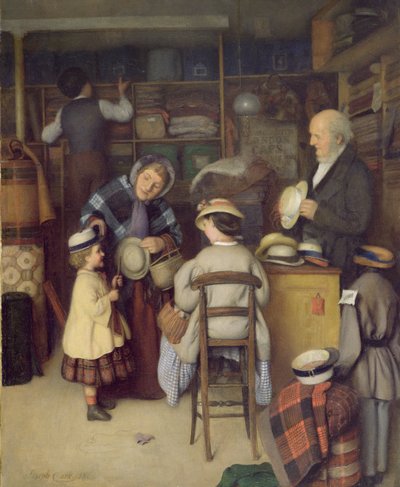 Einen neuen Hut kaufen, 1880 von Joseph Clark
