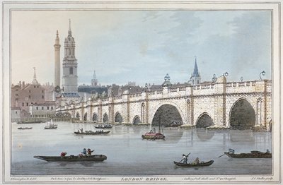 Alte London Bridge, 1795 von Joseph Constantine Stadler