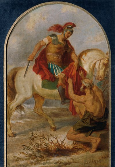 Der heilige Martin mit dem Bettler von Joseph Hasslwander