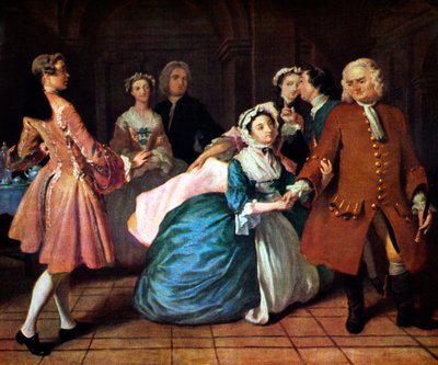 Samuel Richardson - Szene von Joseph Highmore