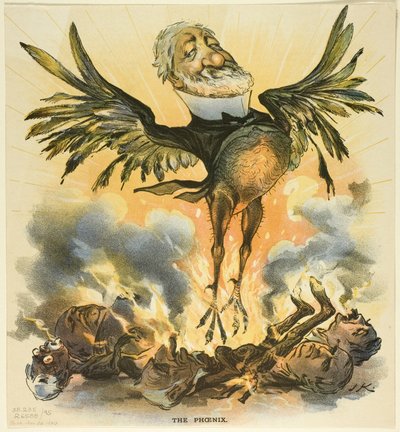 Der Phönix, aus Puck von Joseph Keppler