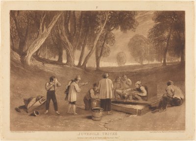 Jugendliche Streiche von Joseph Mallord William Turner and William Say