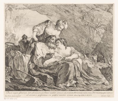 Lot und seine Töchter von Joseph Marie Vien (I)