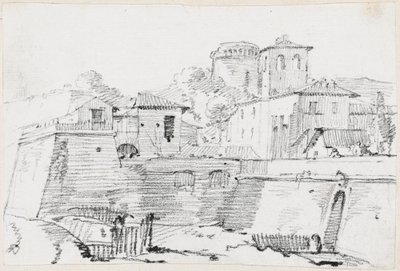 Eine befestigte Stadt in Italien von Joseph Marie Vien