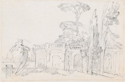Gärten einer italienischen Villa von Joseph Marie Vien