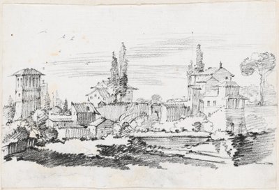 Häuser in Italien von Joseph Marie Vien