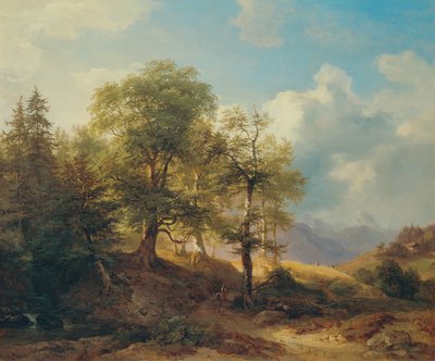 Sommerlandschaft im Hochgebirge von Joseph Martin Höger