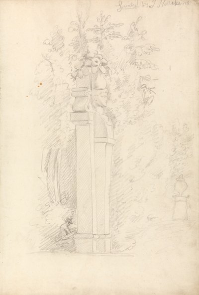 Eine Statue im Garten von Joseph Nollekens