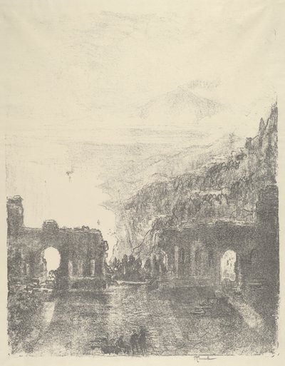 Ätna über Taormina von Joseph Pennell