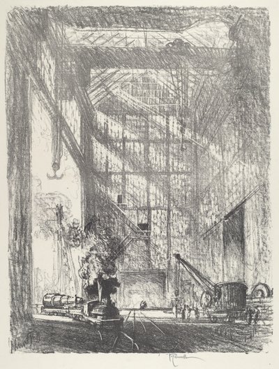 Die Kanone hereinbringen von Joseph Pennell