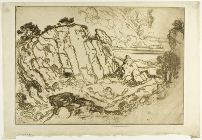 Steinbruch auf Pentelikon von Joseph Pennell