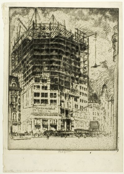 Wiederaufbau der Fifth Avenue von Joseph Pennell