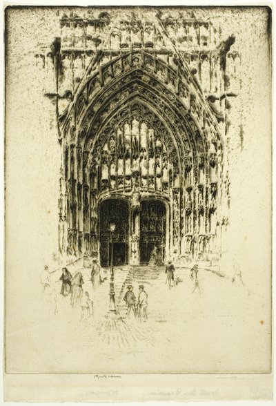 Südportal, Beauvais von Joseph Pennell