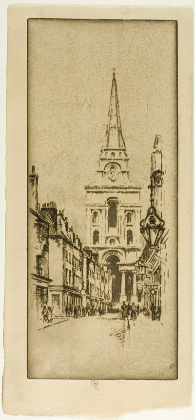 Spitalfields Kirche von Joseph Pennell
