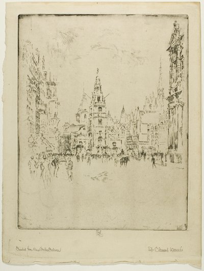 St. Clements Danes von Joseph Pennell