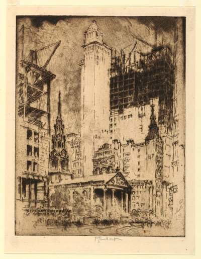 St. Pauls, New York von Joseph Pennell