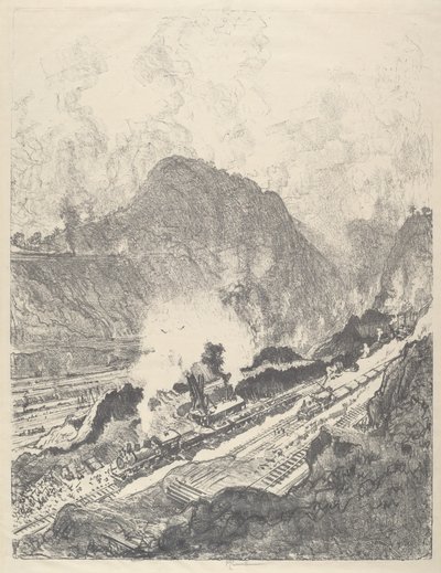 Der Schnitt von Culebra von Joseph Pennell