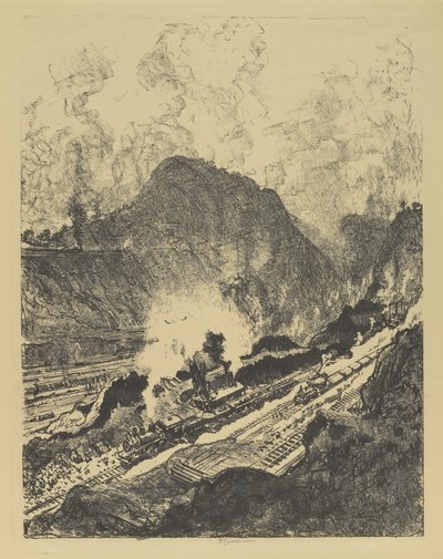 Der Schnitt von Culebra von Joseph Pennell