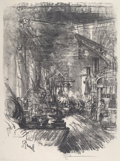 Die Schmieden, 1917 von Joseph Pennell