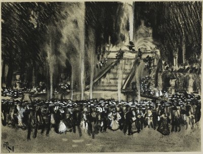 Die spielenden Brunnen in La Granga von Joseph Pennell