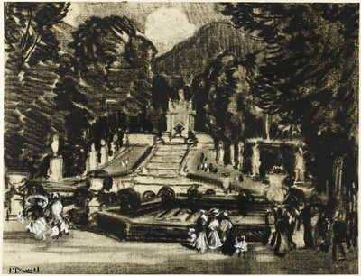 Der Park, La Granja von Joseph Pennell