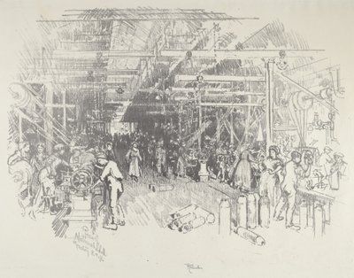 Die Muschelfabrik von Joseph Pennell