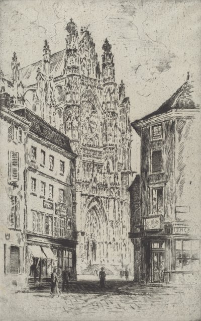 Das Querschiff, Beauvais, 1907 von Joseph Pennell