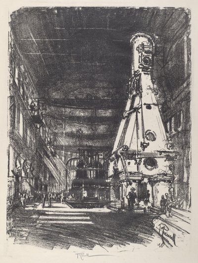 Die weißen und schwarzen Hämmer, 1917 von Joseph Pennell