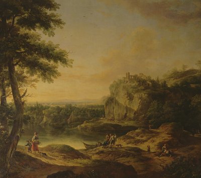 Landschaftsszene von Joseph Rosa or Roos