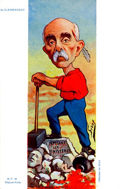 Georges Clemenceau - Karikatur von Joseph Sirat