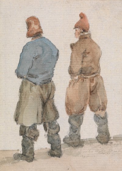 Zwei Fischer von hinten gesehen von Joseph Stannard