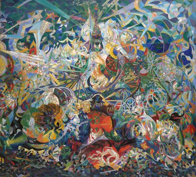 Schlacht der Lichter, Coney Island, Mardi Gras von Joseph Stella