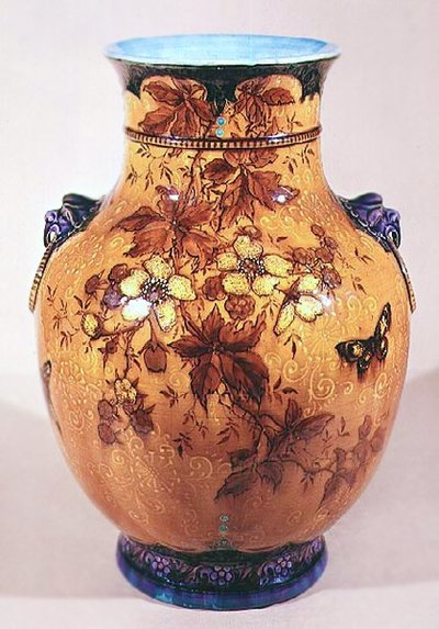 Vase, ca. 1870-80 von Joseph Theodore Deck