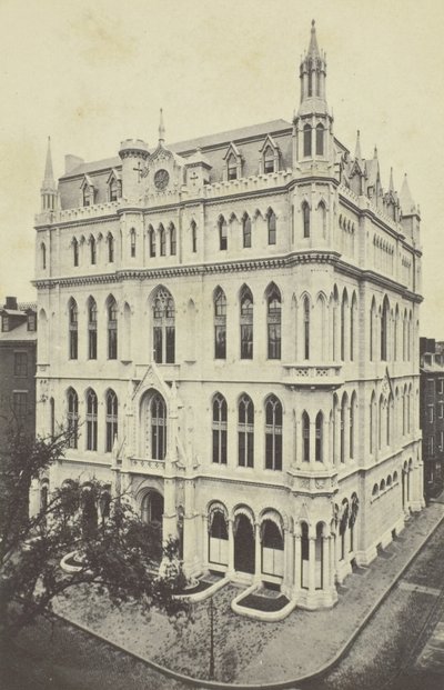 Neuer Freimaurertempel, Boston, 1860er von Joseph Ward