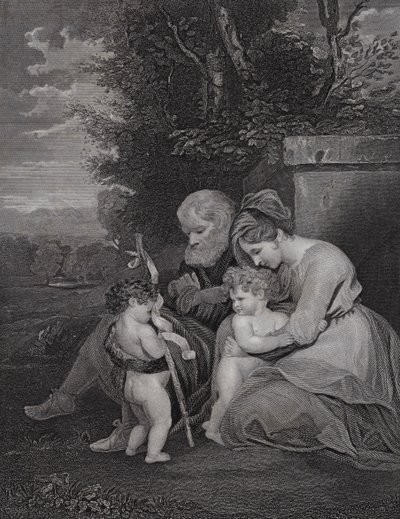 Die Heilige Familie (Stich) von Joshua (after) Reynolds