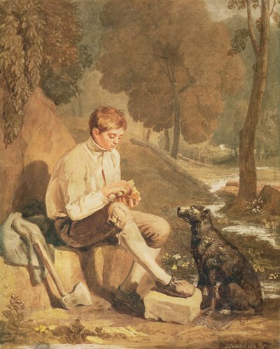 Ein junger Holzfäller von Joshua Cristall