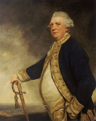 Admiral Augustus Keppel (1725-1786) von Joshua Reynolds