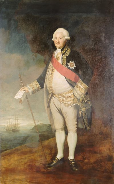Admiral Sir Edward Hughes von Joshua Reynolds