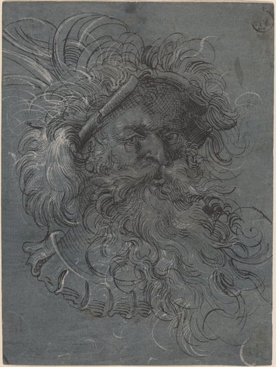 Kopf eines bärtigen Mannes von Jost Amman