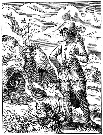 Bergmann, 16. Jahrhundert von Jost Amman