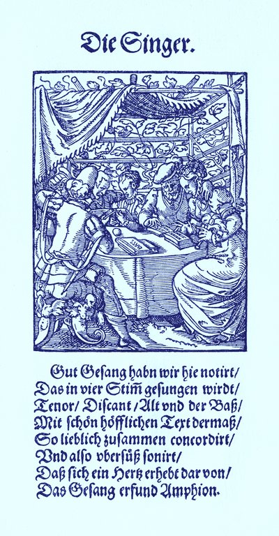 Sänger von Jost Amman
