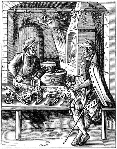 Spornmacher, 16. Jahrhundert, 1849 von Jost Amman