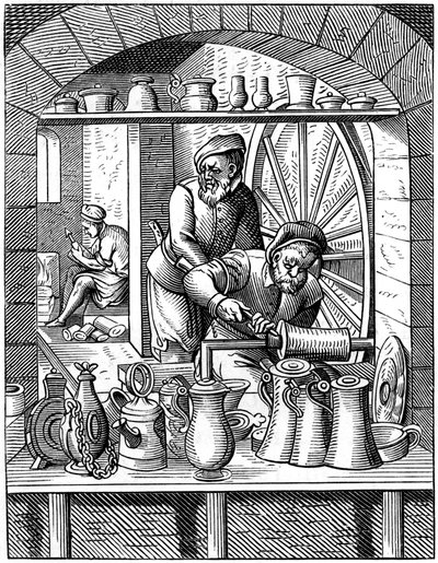 Blechschmied, 16. Jahrhundert, 1849 von Jost Amman