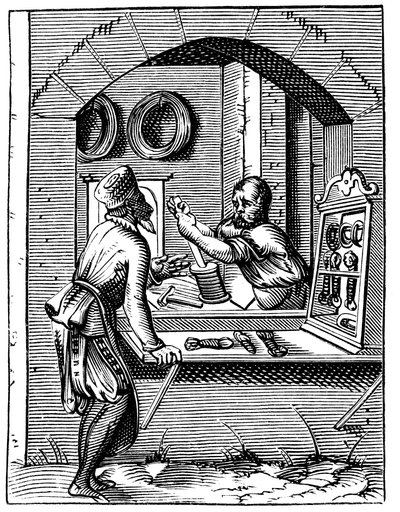 Drahtarbeiter, 16. Jahrhundert von Jost Amman