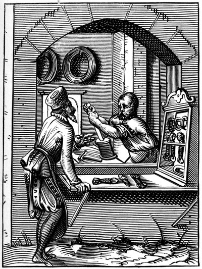 Drahtarbeiter, 16. Jahrhundert von Jost Amman