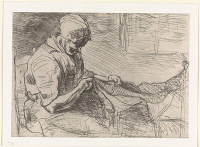 Netzflickerin von Jozef Israëls