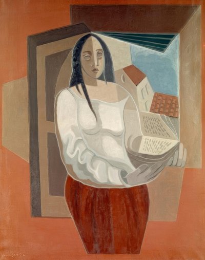 Die Frau mit dem Buch von Juan Gris