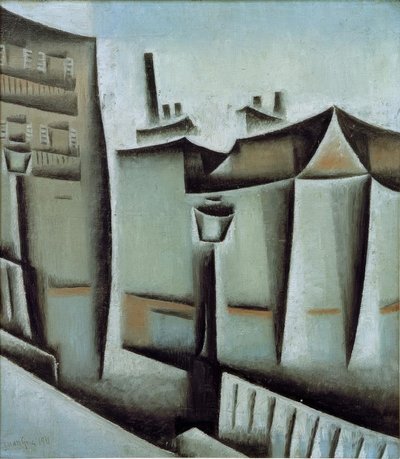 Häuser in Paris von Juan Gris