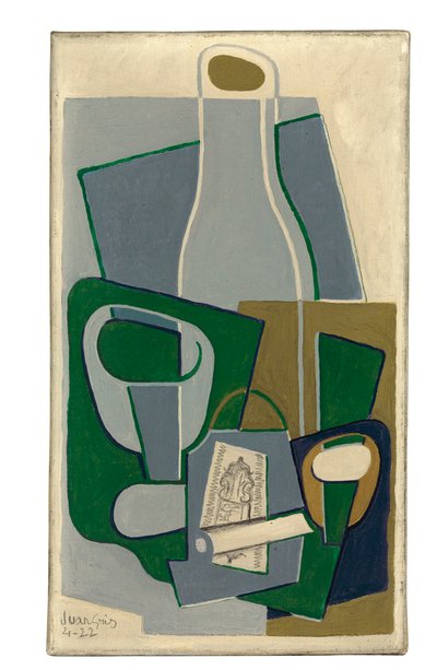 Pfeife und Tabakpaket, 1922 von Juan Gris