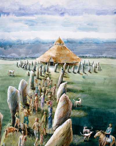 Das Heiligtum, Avebury, ca. 3. Jahrtausend v. Chr., ca. 1990-2010 von Judith Dobie